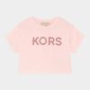 Best Michael Michael Kors Print T-Shirt Light Pink