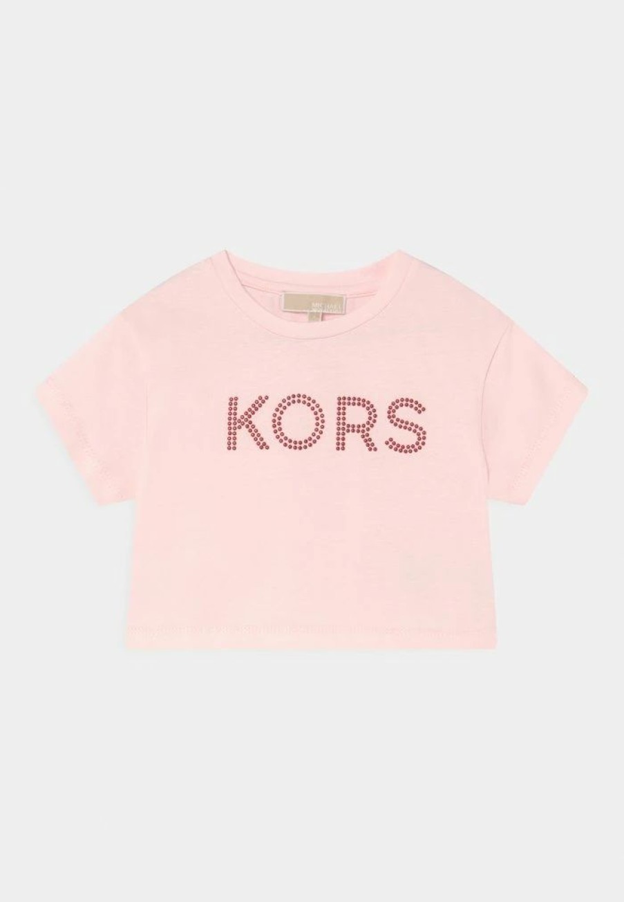 Best Michael Michael Kors Print T-Shirt Light Pink