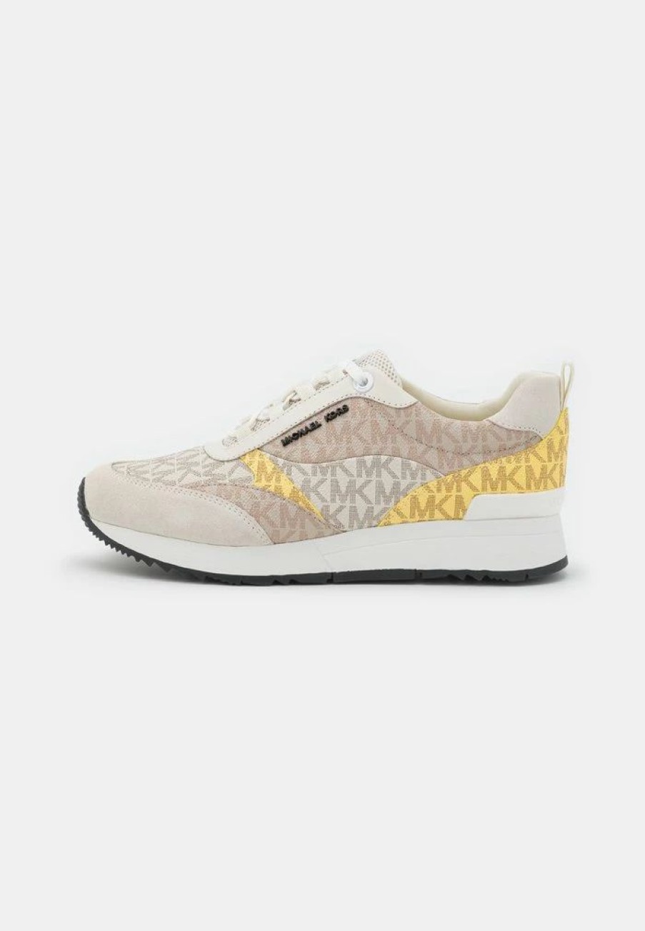 Clearance Michael Michael Kors Allie Stride Trainer Trainers Vanilla/Multi-Coloured