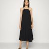 Hot Michael Michael Kors Pleated Chain Midi Dress Day Dress Black