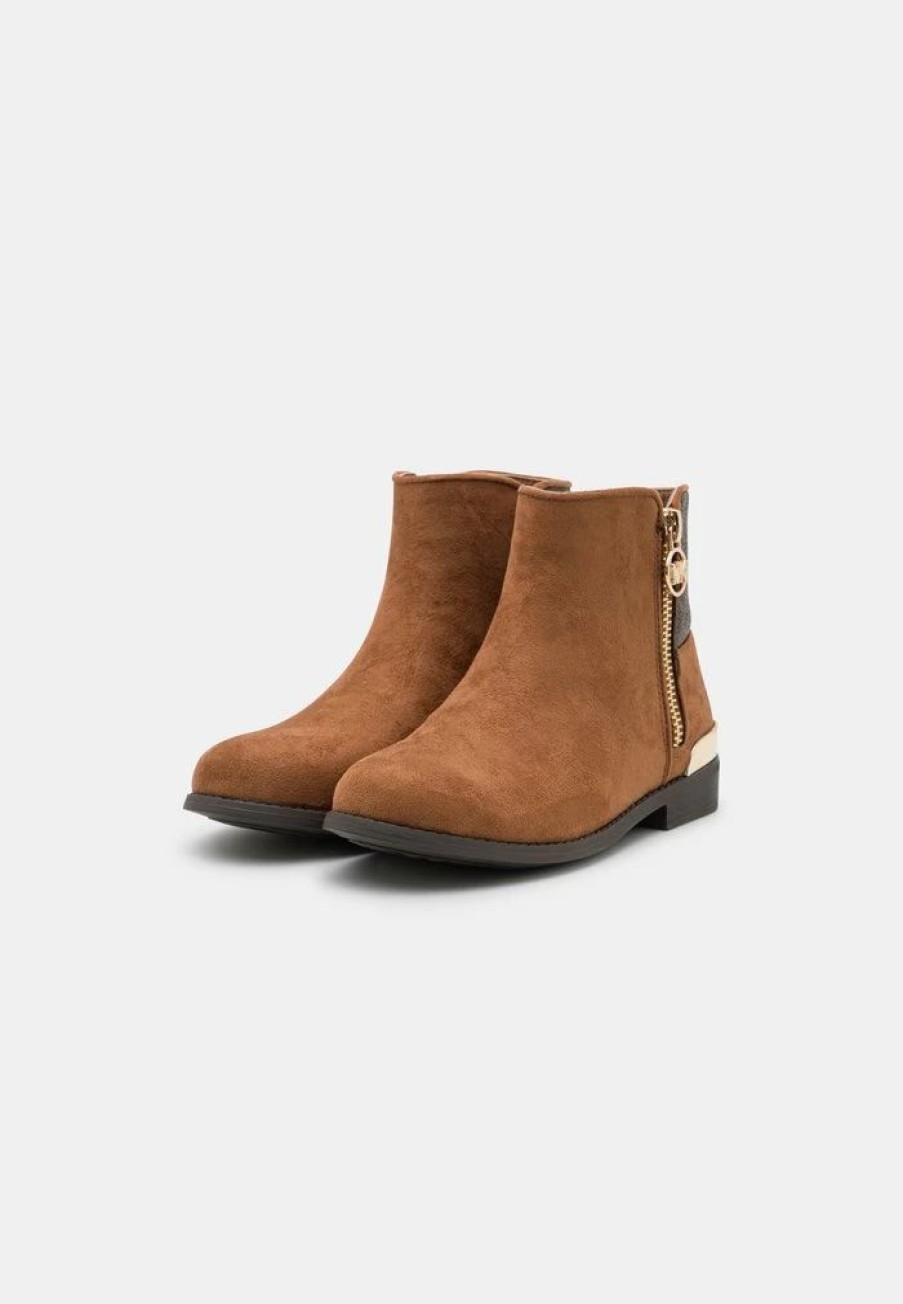 Clearance Michael Michael Kors Emma Theodora Classic Ankle Boots Caramel