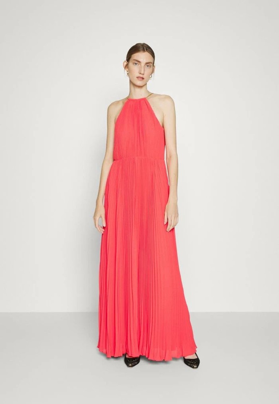 Best Michael Michael Kors Chain Halter Dress Maxi Dress Sangria