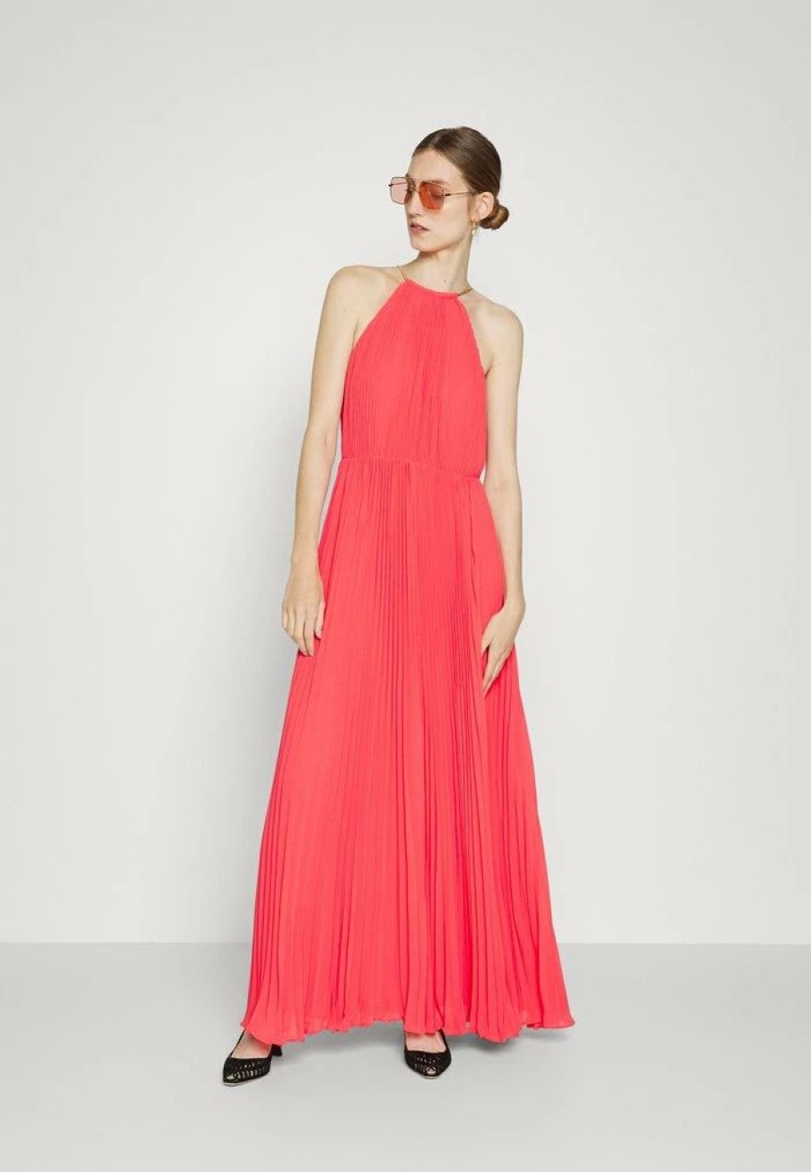 Best Michael Michael Kors Chain Halter Dress Maxi Dress Sangria