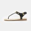 Best Michael Michael Kors Tilly Jane T-Bar Sandals Black Smooth