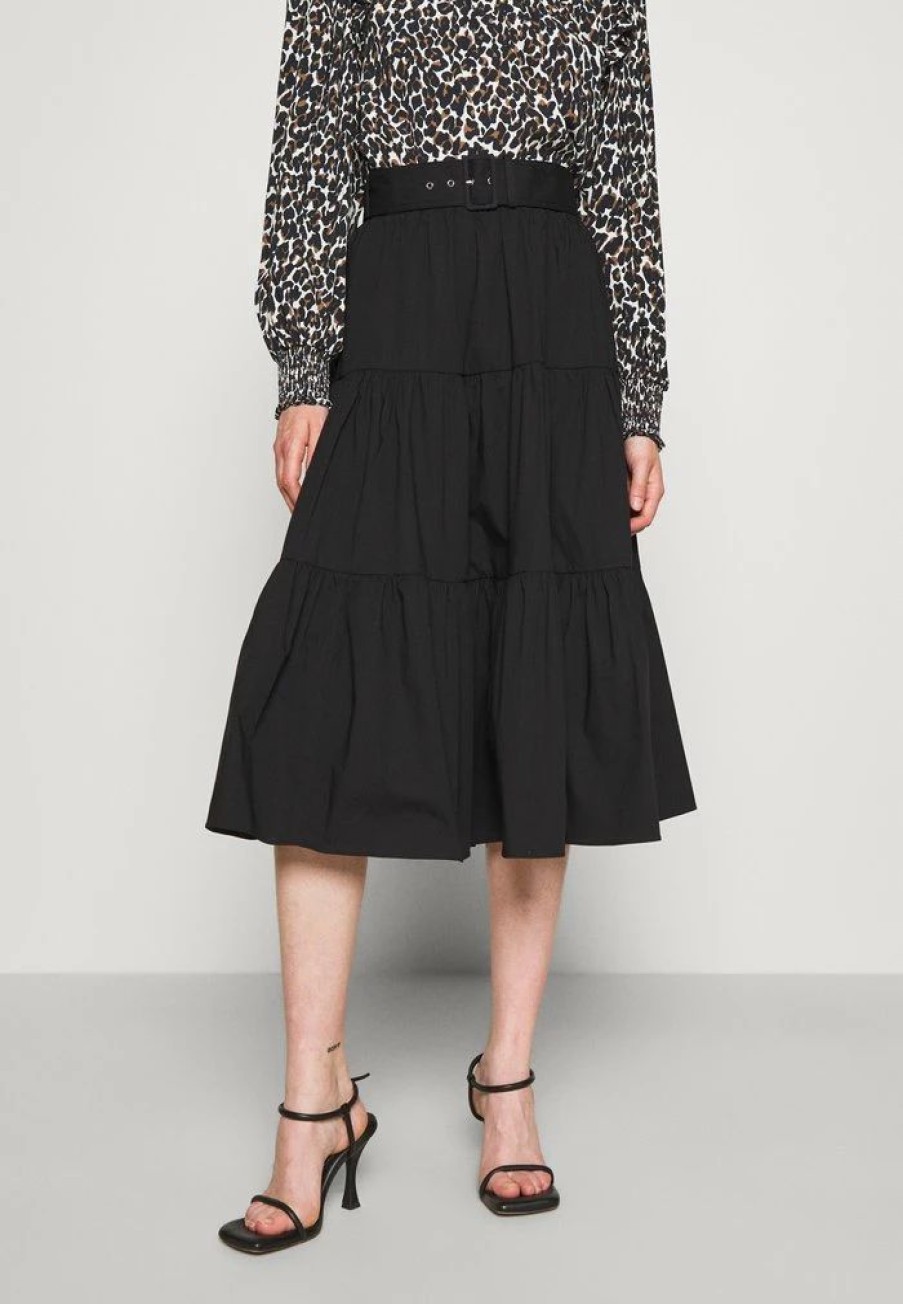 Wholesale Michael Michael Kors Midi Skirt Maxi Skirt Black