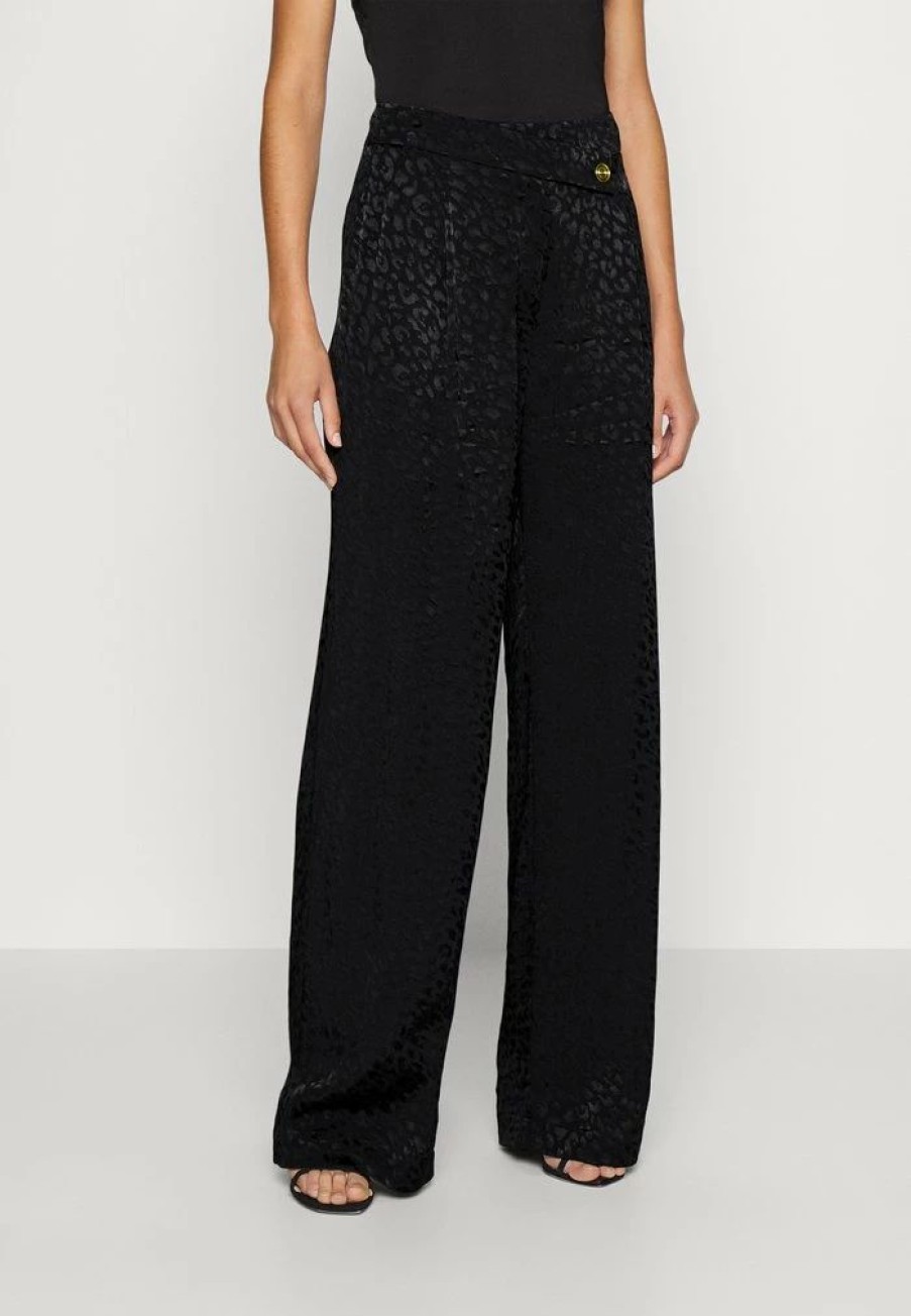 Wholesale Michael Michael Kors Wide Leg Pants Trousers Black