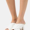 Online Michael Michael Kors Gideon Mule Heeled Mules Optic White