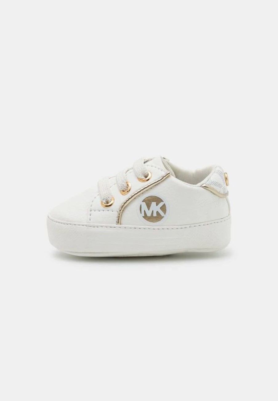 Online Michael Michael Kors Baby Poppy First Shoes White