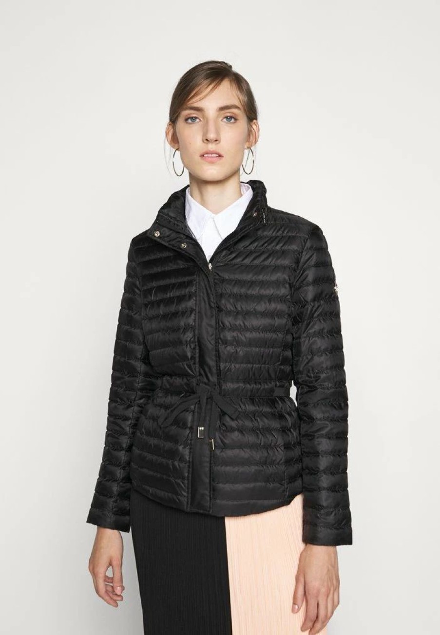 Online Michael Michael Kors Belted Down Jacket Black