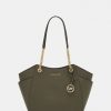 Wholesale Michael Michael Kors Jet Travel Chain Tote Handbag Olive