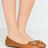 New Michael Michael Kors Lillie Ballet Pumps Brown