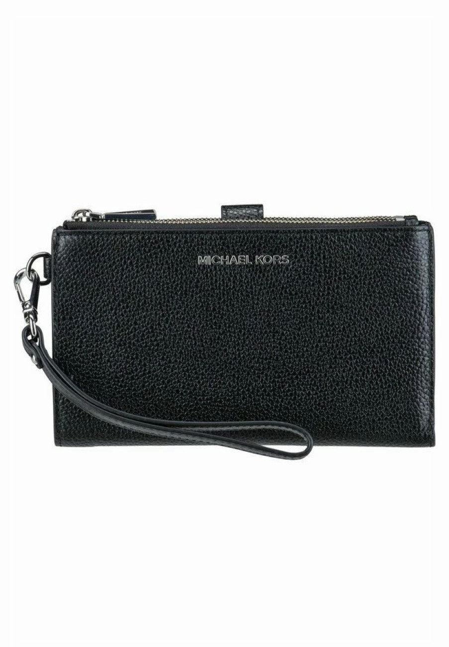 Hot Michael Michael Kors Jet Set Doublezip Wristlet Wallet Black