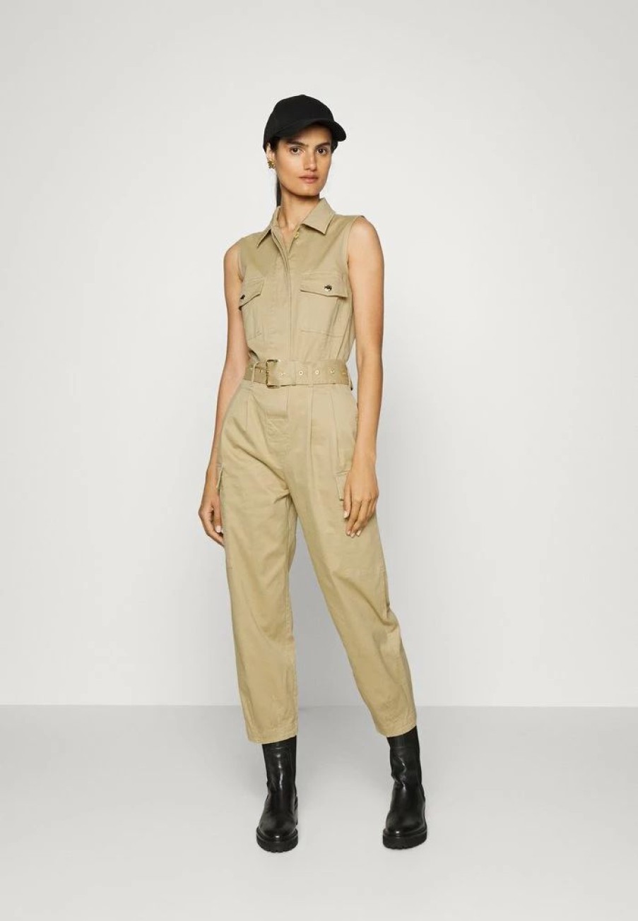 Clearance Michael Michael Kors Cargo Jumpsuit Khaki