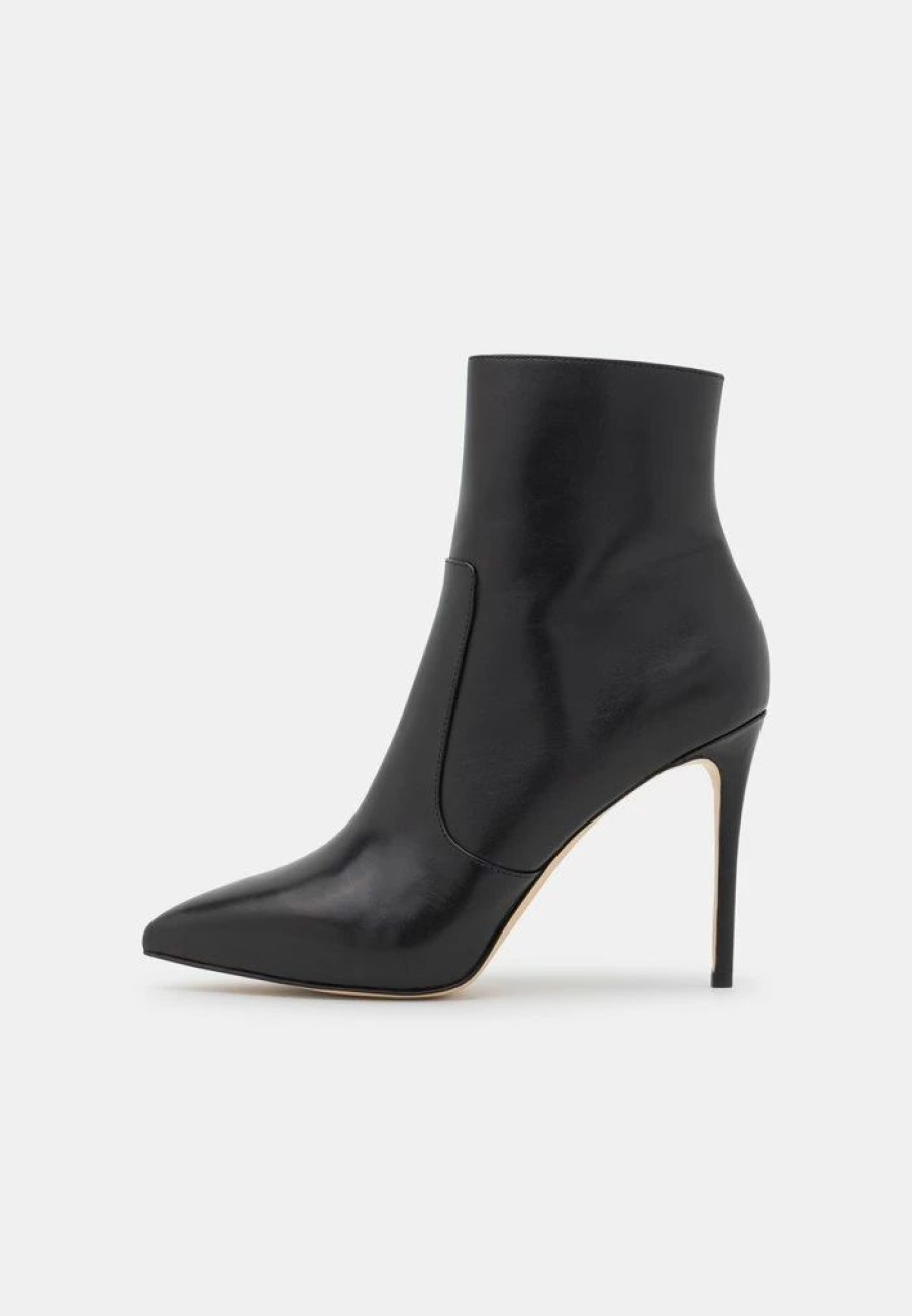 Online Michael Michael Kors Rue Stiletto Bootie High Heeled Ankle Boots Black