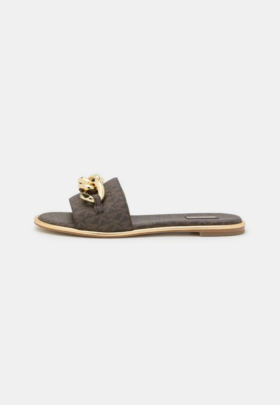 Wholesale Michael Michael Kors Scarlett Slide Mules Brown