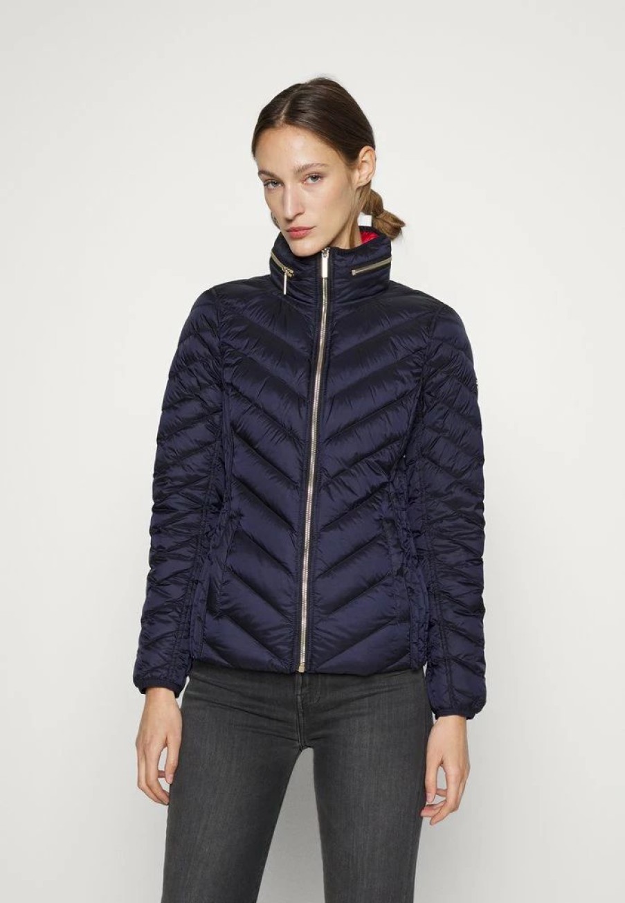 Hot Michael Michael Kors Short Packable Down Jacket Dark Navy