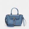 Best Michael Michael Kors Hamilton Legacy Belted Satchel Handbag Chambray