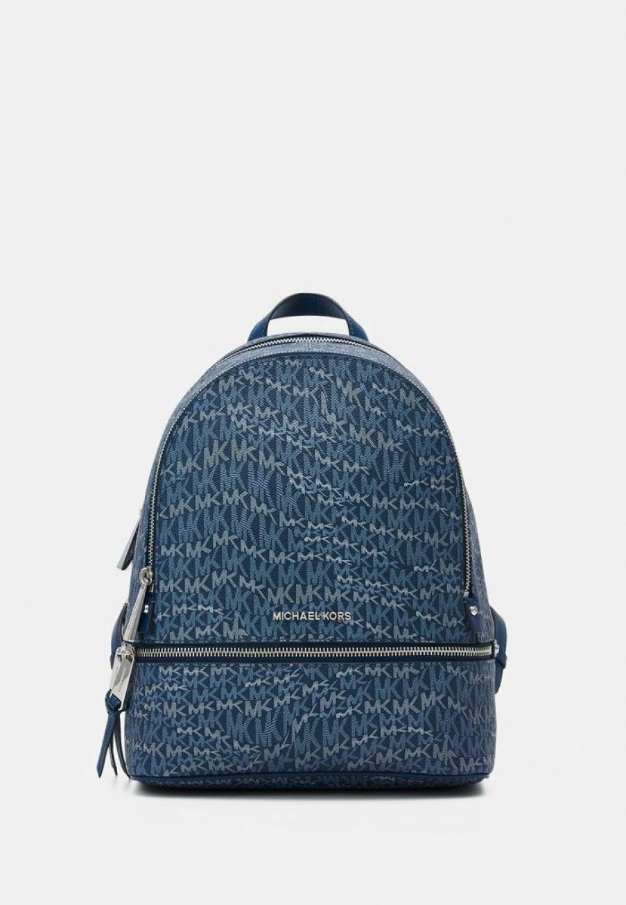 New Michael Michael Kors Rhea Zip Backpack Rucksack Blue