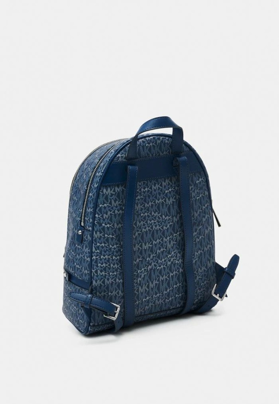 New Michael Michael Kors Rhea Zip Backpack Rucksack Blue