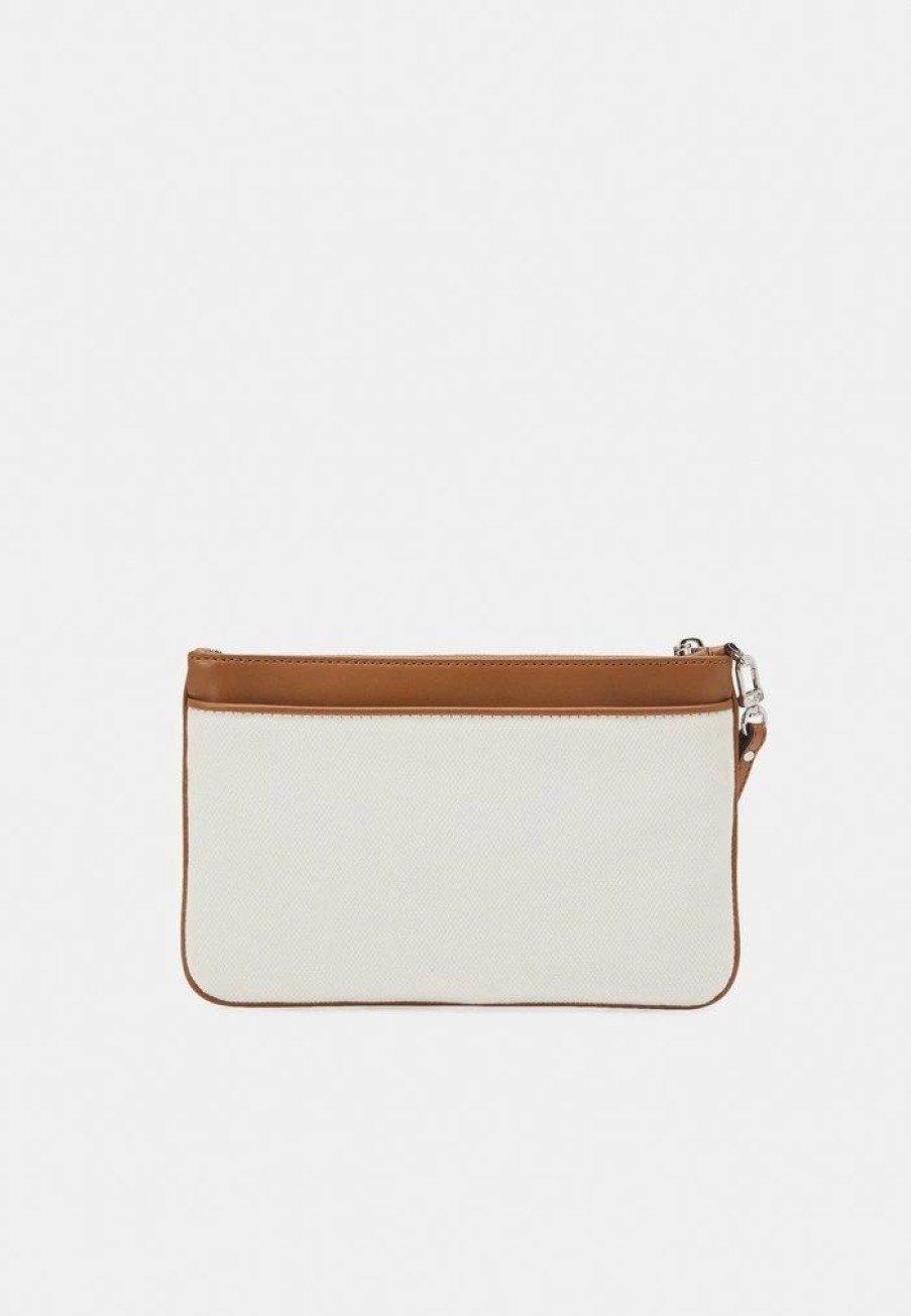 New Michael Michael Kors Jet Wristlet Clutch Optic White