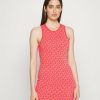 New Michael Michael Kors Eco Bold Logo Tank Jumper Dress Sangria