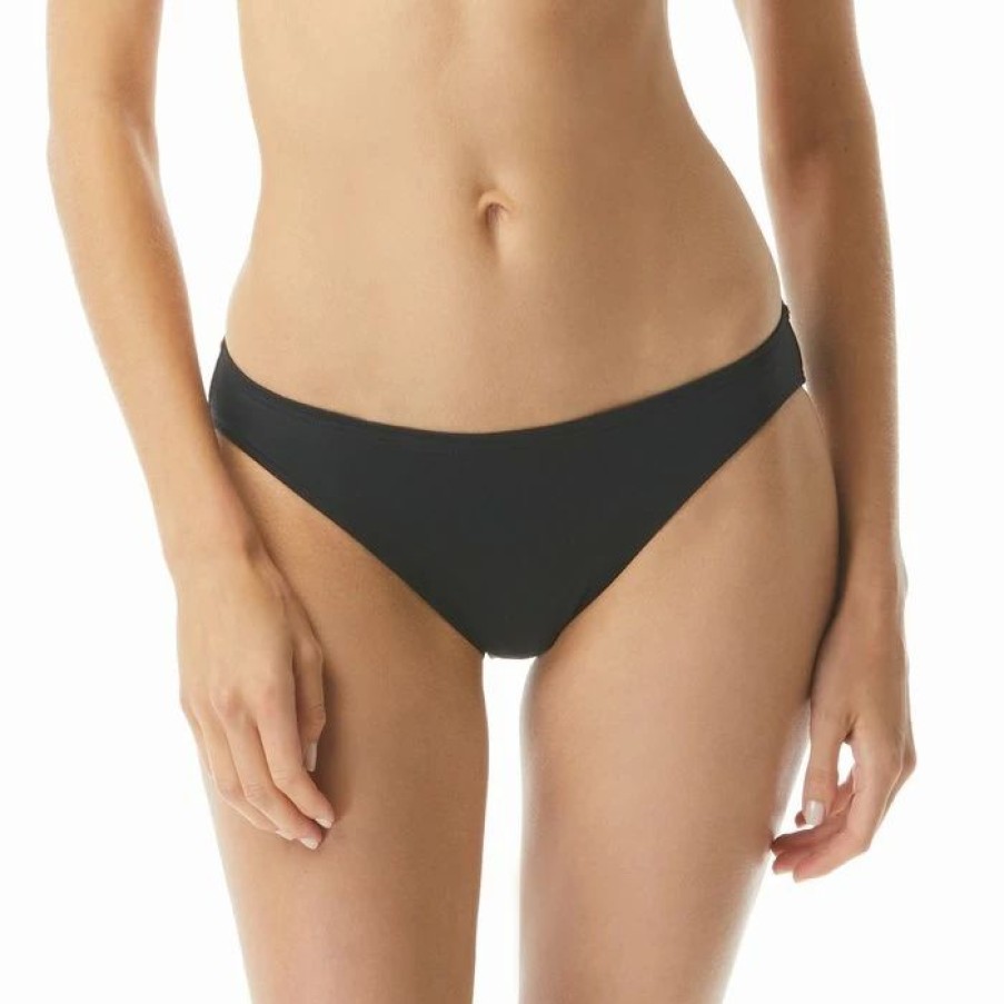 Online Michael Michael Kors Iconic Solids Classic Bottom Bikini Bottoms Black