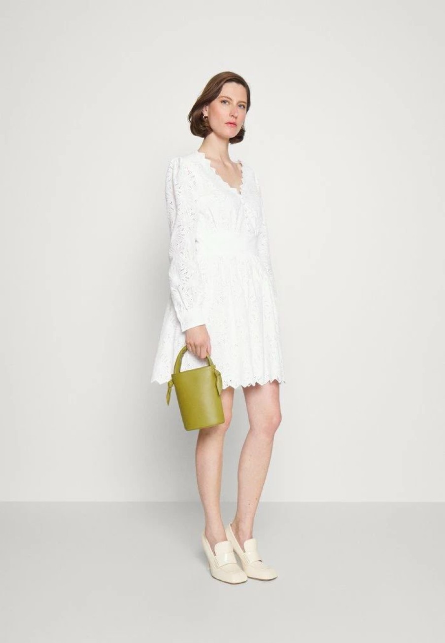 Online Michael Michael Kors Palm Eyelet Day Dress White