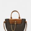 New Michael Michael Kors Hamilton Legacy Belted Handbag Brown/Acorn