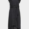 Best Michael Michael Kors High Low Tie Maxi Dress Black