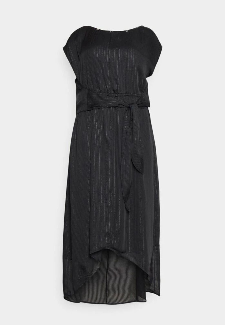 Best Michael Michael Kors High Low Tie Maxi Dress Black