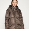 New Michael Michael Kors Logo Down Coat Chocolate