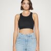 Online Michael Michael Kors Solid Bra Top Black