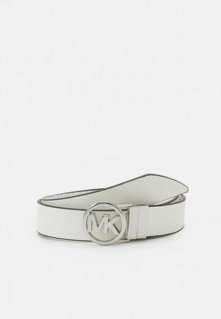 Clearance Michael Michael Kors Reversible Belt Belt Optic White