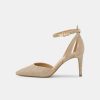 New Michael Michael Kors Mirabel Flex Classic Heels Pale Gold