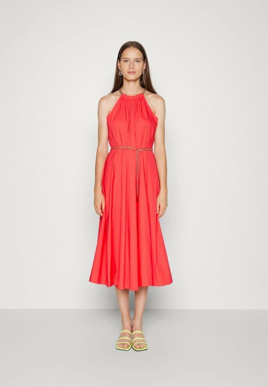 Wholesale Michael Michael Kors Chain Belt Halter Cocktail Dress / Party Dress Sangria