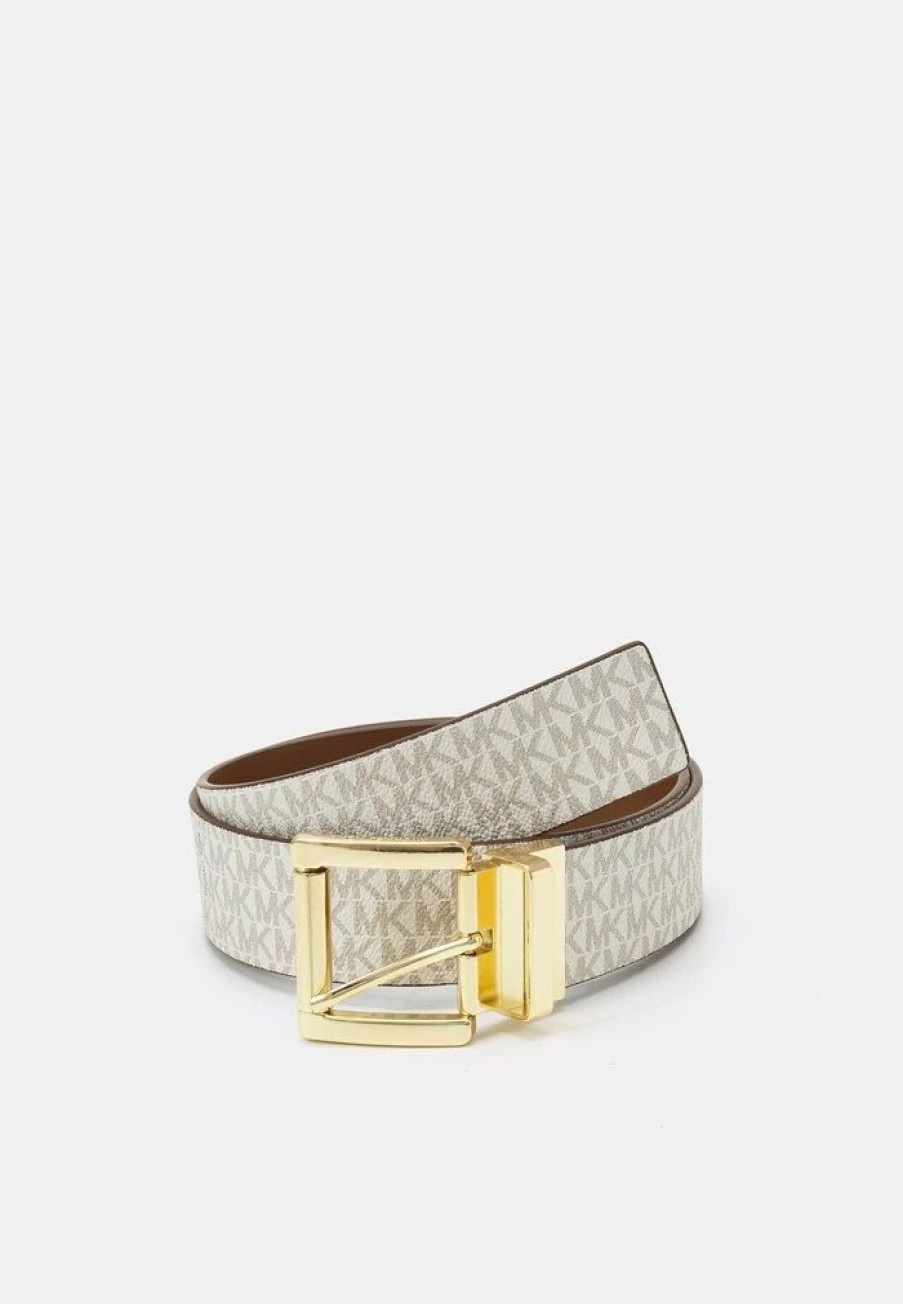 Online Michael Michael Kors Reversible Belt Belt Vanilla/Van