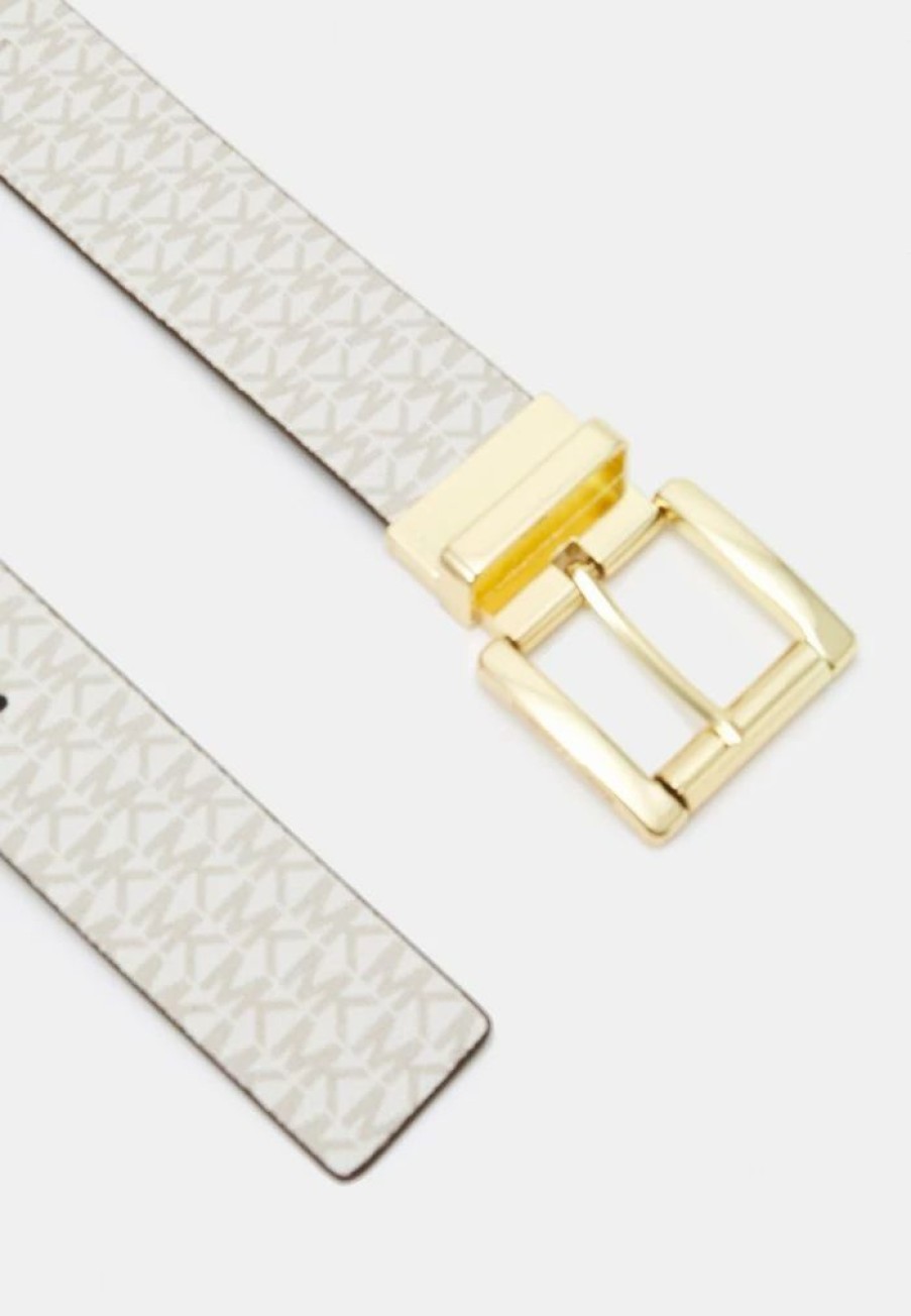 Online Michael Michael Kors Reversible Belt Belt Vanilla/Van