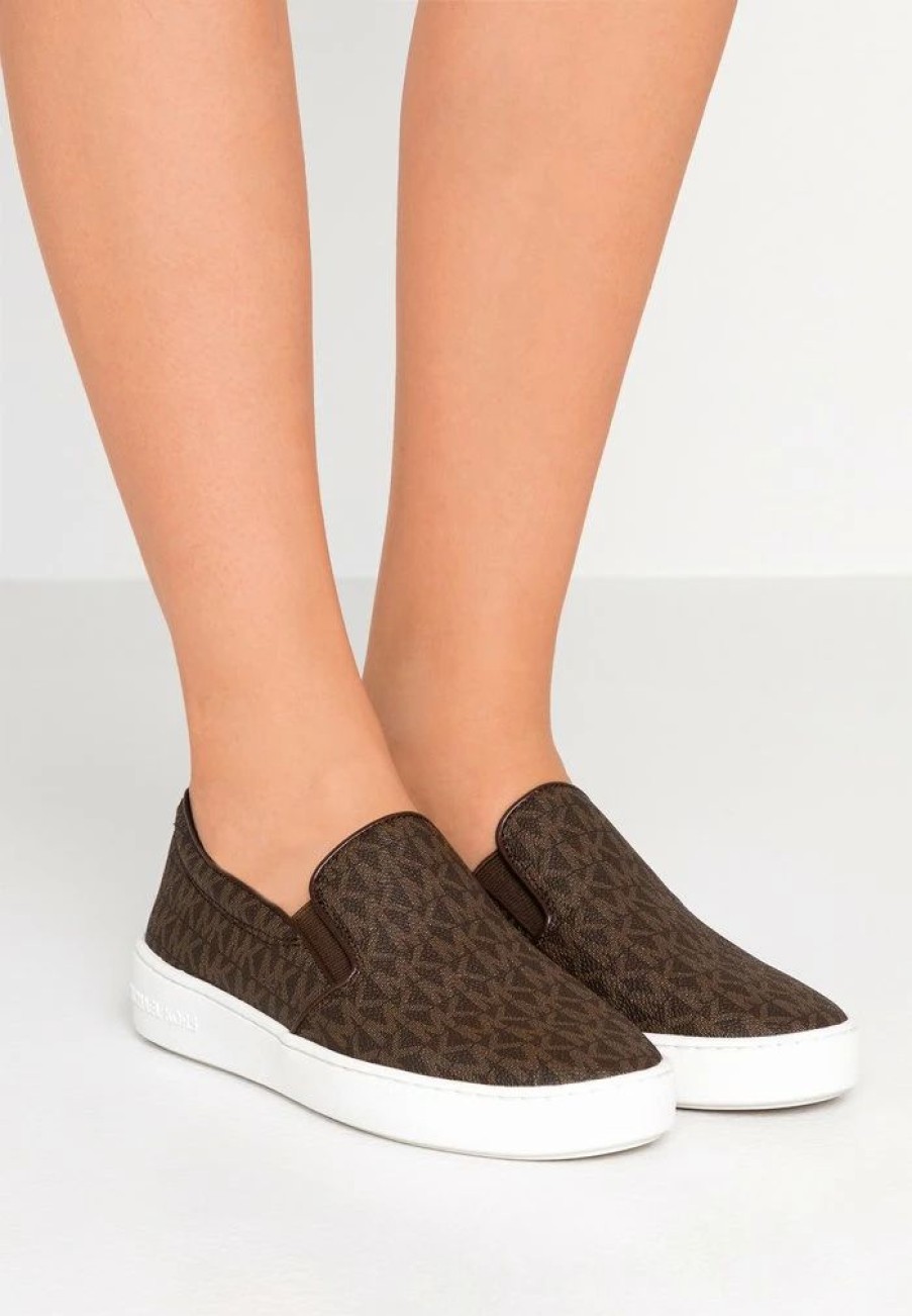 Clearance Michael Michael Kors Keaton Slip-Ons Brown