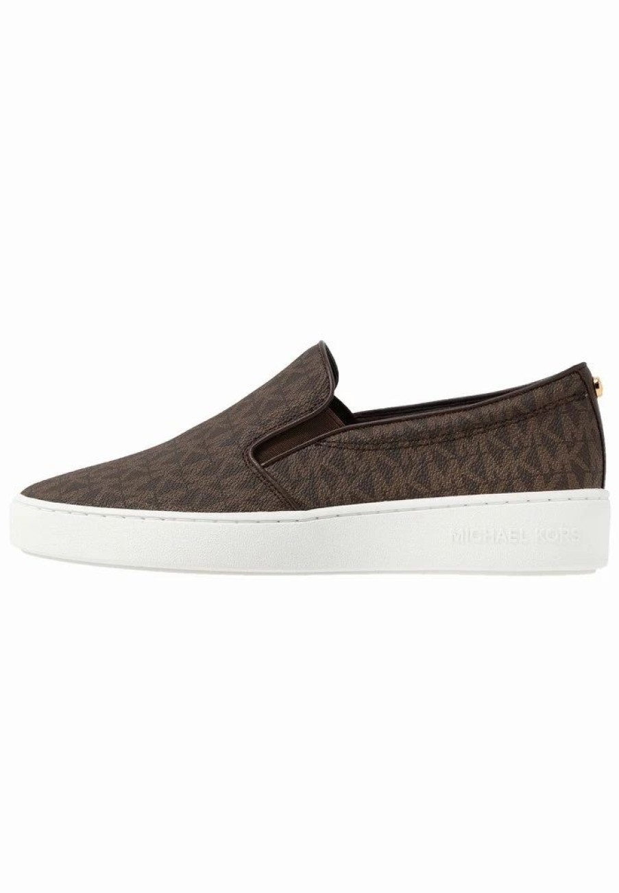 Clearance Michael Michael Kors Keaton Slip-Ons Brown