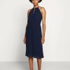 Online Michael Michael Kors Chain Neck Midi Dress Cocktail Dress / Party Dress True Navy