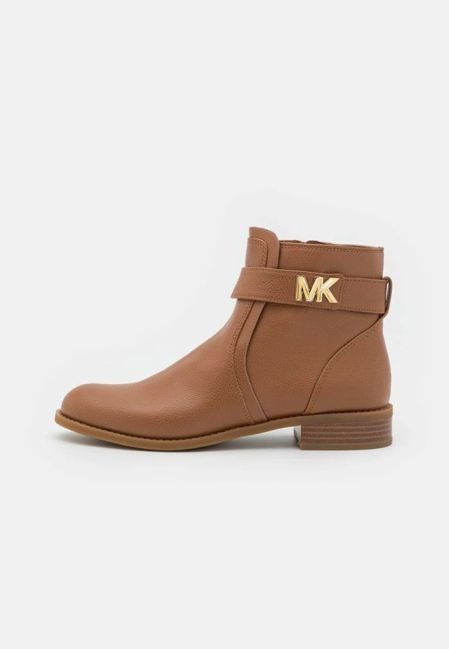 Online Michael Michael Kors Jilly Flat Bootie Ankle Boots Luggage