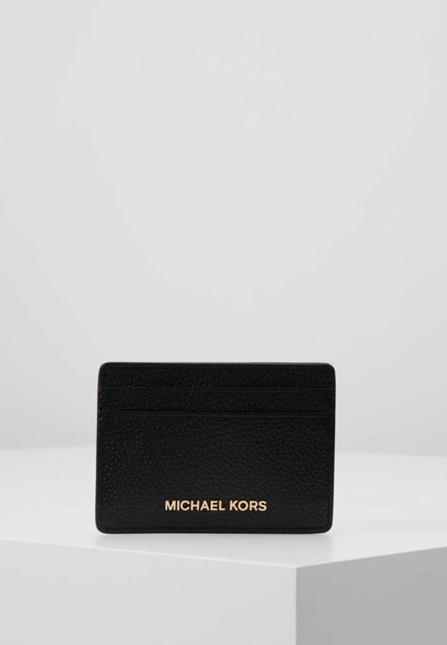 New Michael Michael Kors Jet Set Card Holder Wallet Black