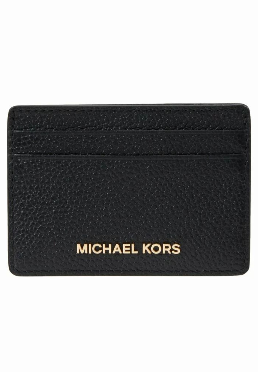 New Michael Michael Kors Jet Set Card Holder Wallet Black