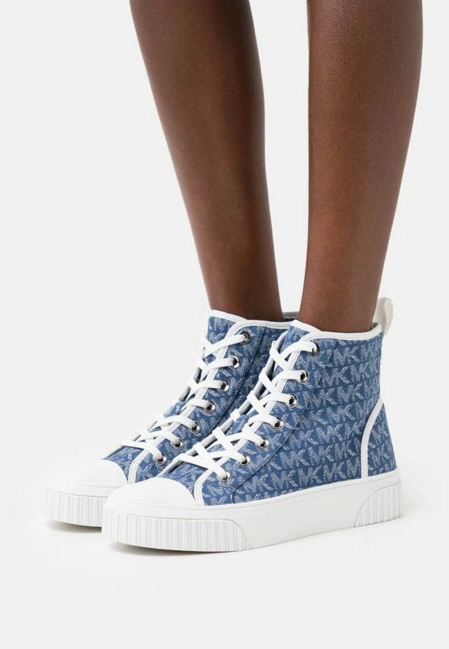 Best Michael Michael Kors Gertie High-Top Trainers Denim