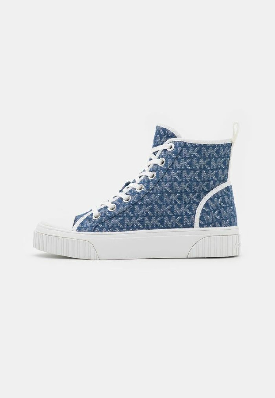 Best Michael Michael Kors Gertie High-Top Trainers Denim