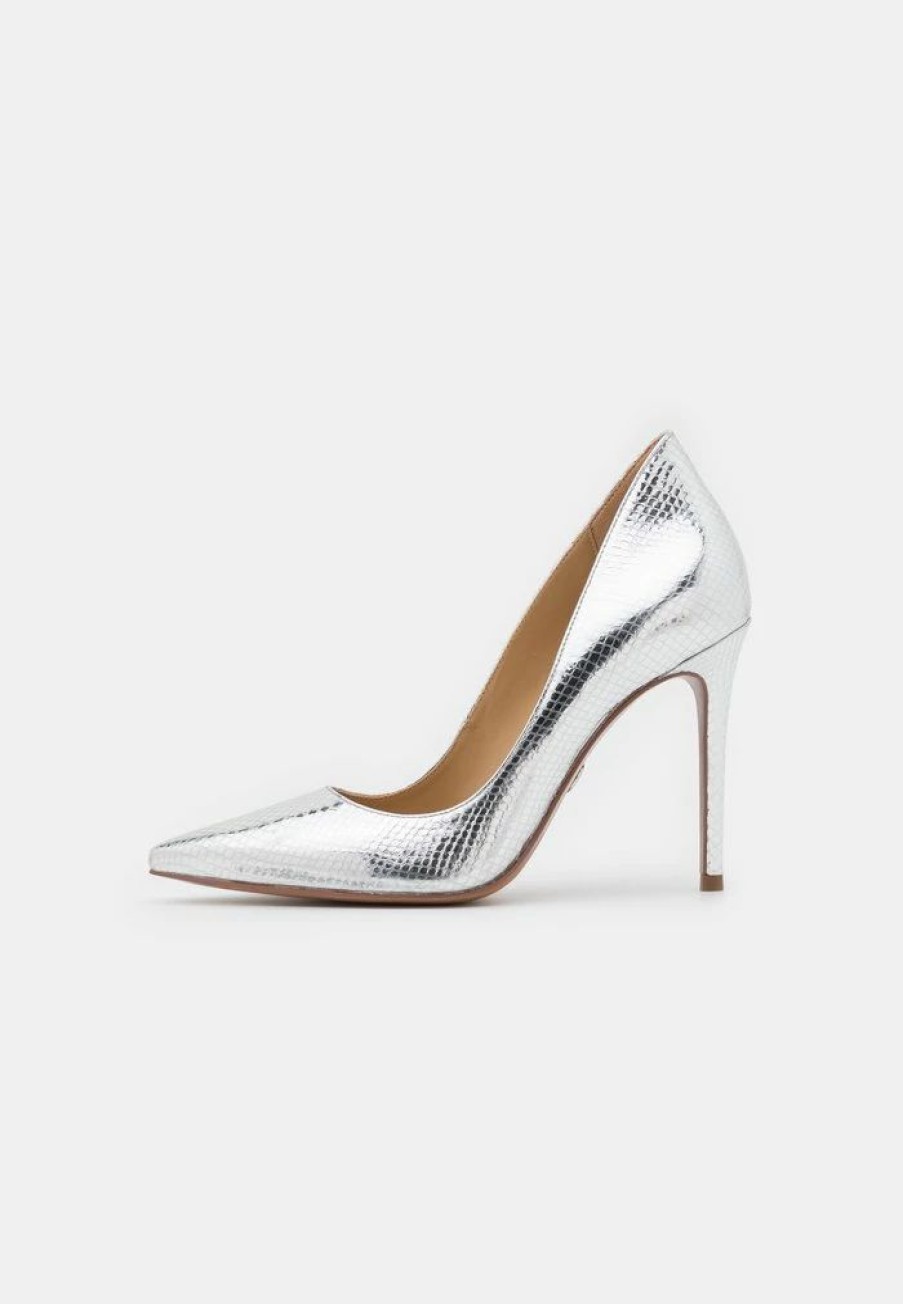 New Michael Michael Kors Keke Classic Heels Silver