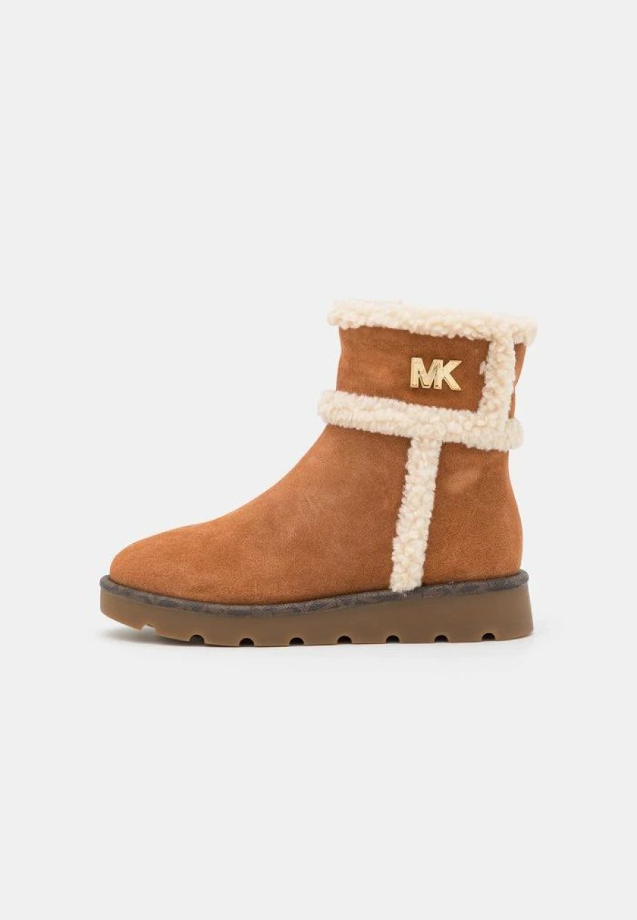 Wholesale Michael Michael Kors Marly Bootie Classic Ankle Boots Luggage