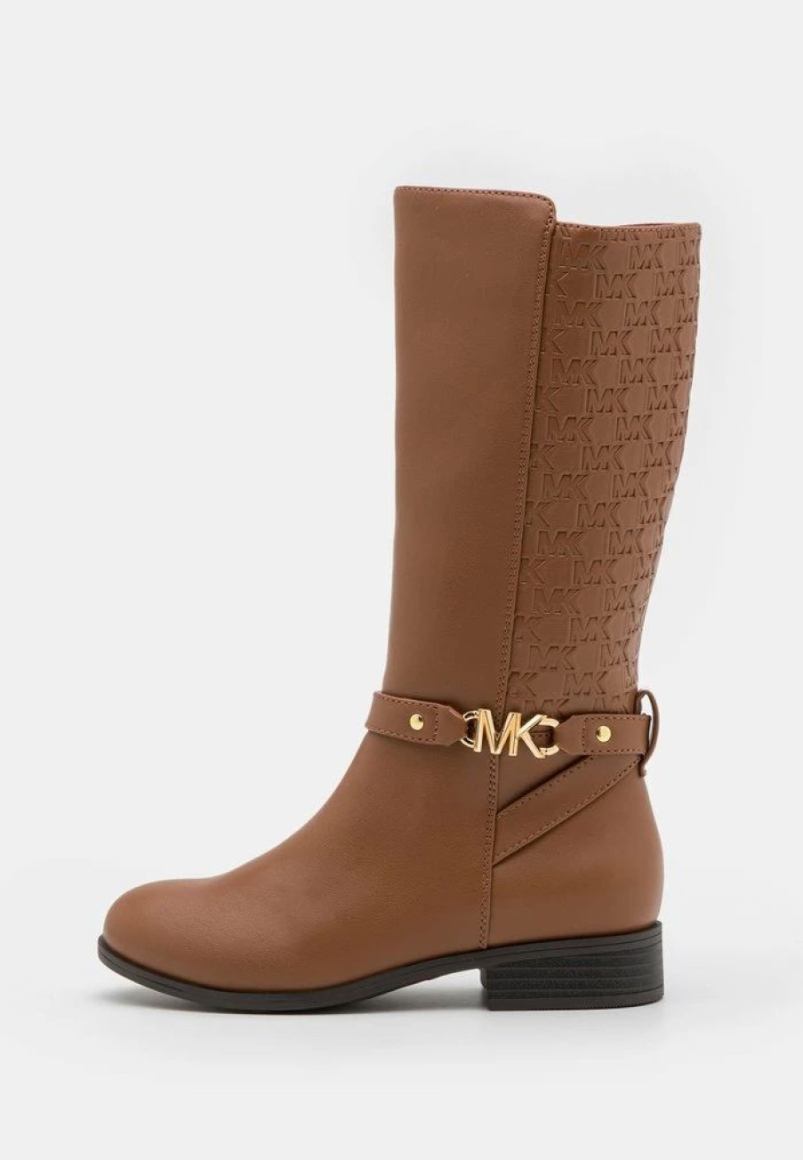 New Michael Michael Kors Finley Drake Boots Caramel