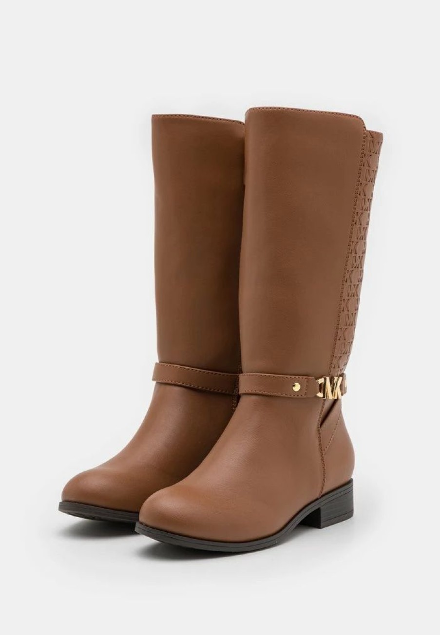 New Michael Michael Kors Finley Drake Boots Caramel