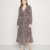 Best Michael Michael Kors Mod Garden Wrap Midi Dress Day Dress Rosewater